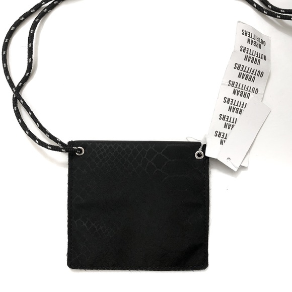 Urban Outfitters Mini Black Animal Print Drawstring Cardholder Pouch - Picture 3 of 4